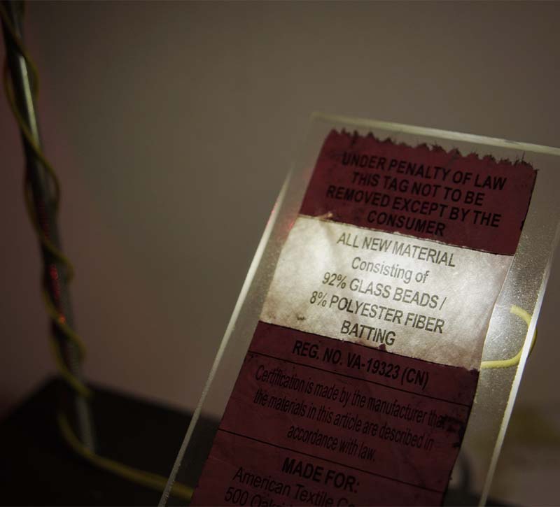 Closeup of illuminated sign